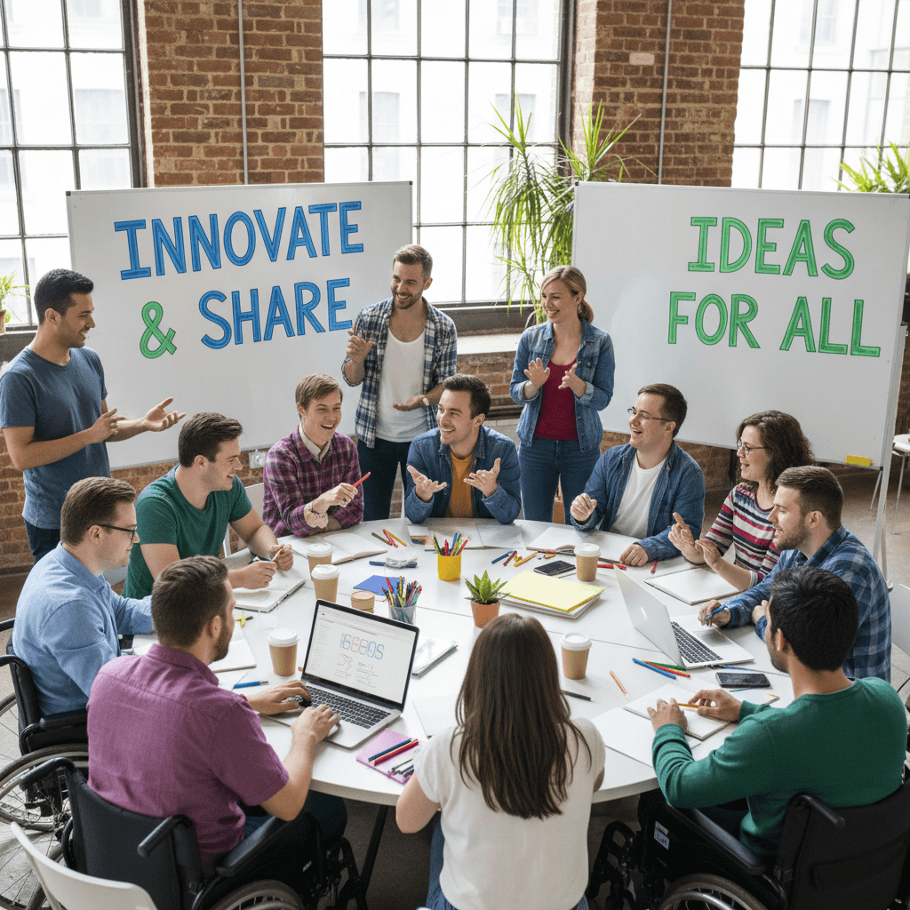 Collaborative workshop session with diverse participants