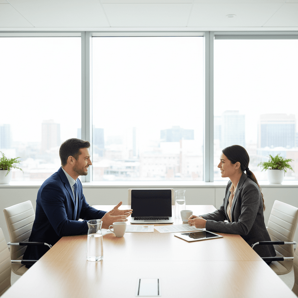 Screening conversation in a professional and safe environment