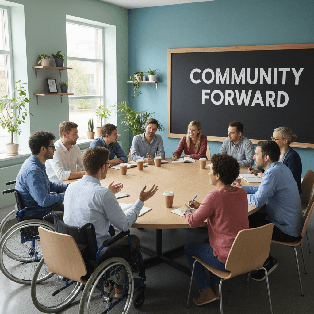 People with disabilities in a supportive community setting