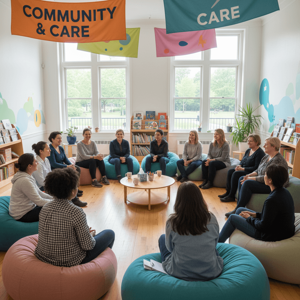 Parents and carers in a monthly educational webinar
