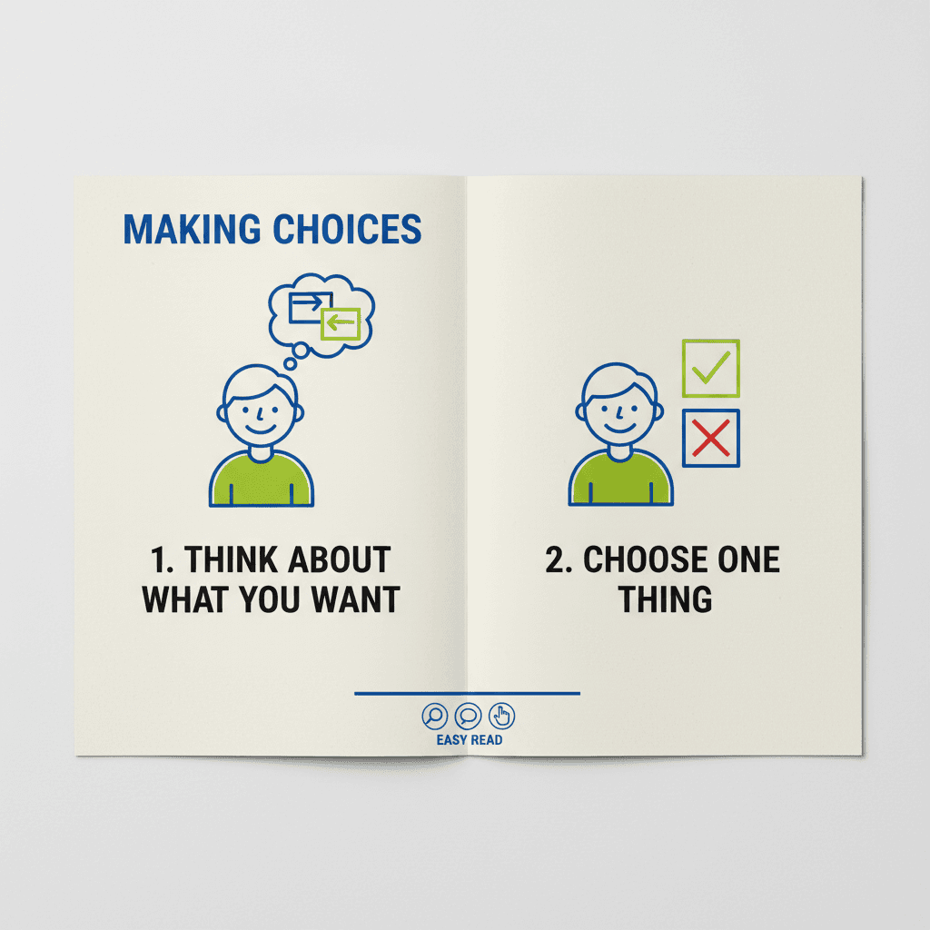 Easy Read resource with simple illustrations and accessible text