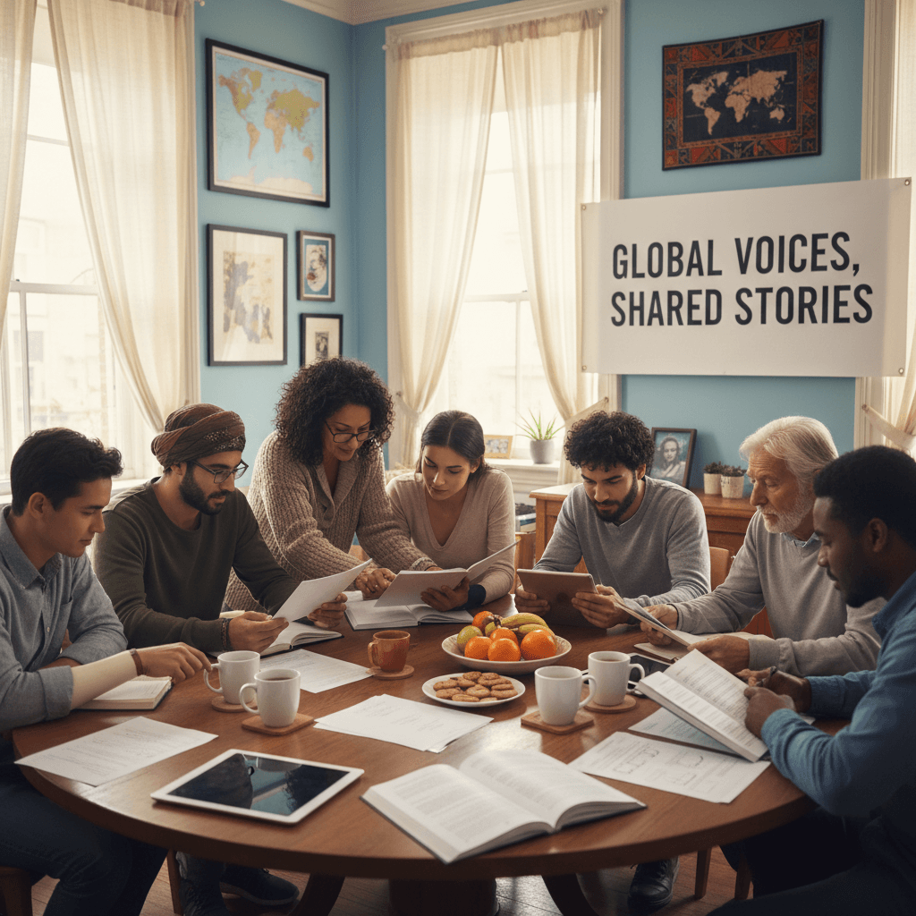People accessing translated resources