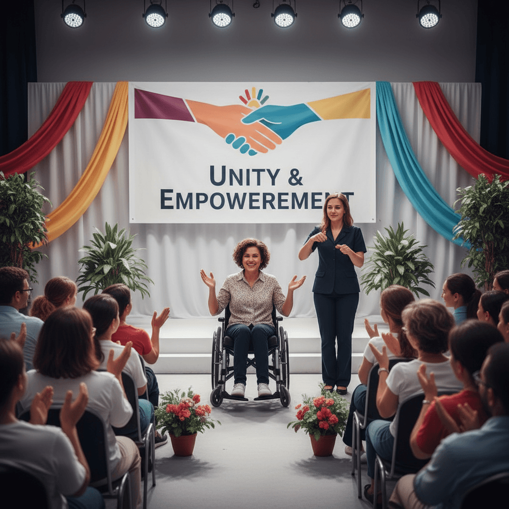 Individual advocating for their rights in community setting