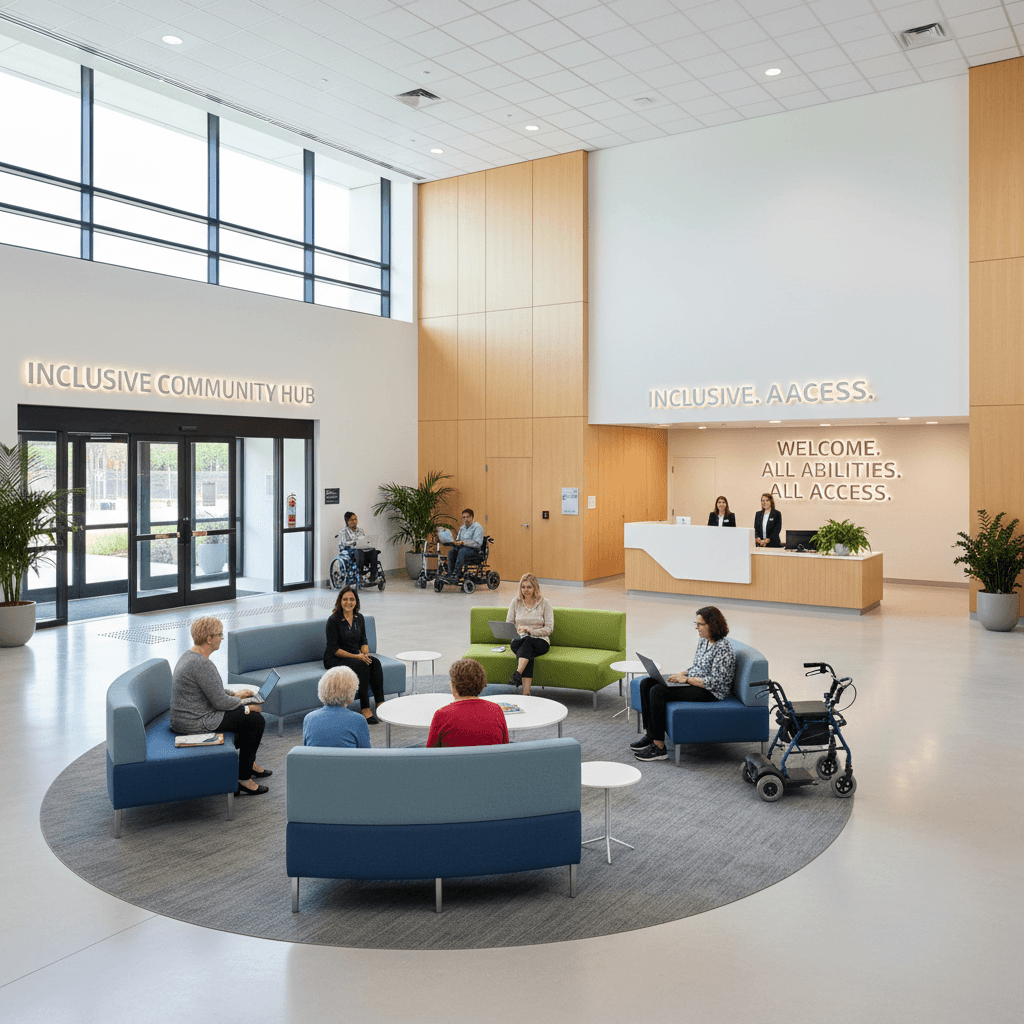 Accessible disability service center space