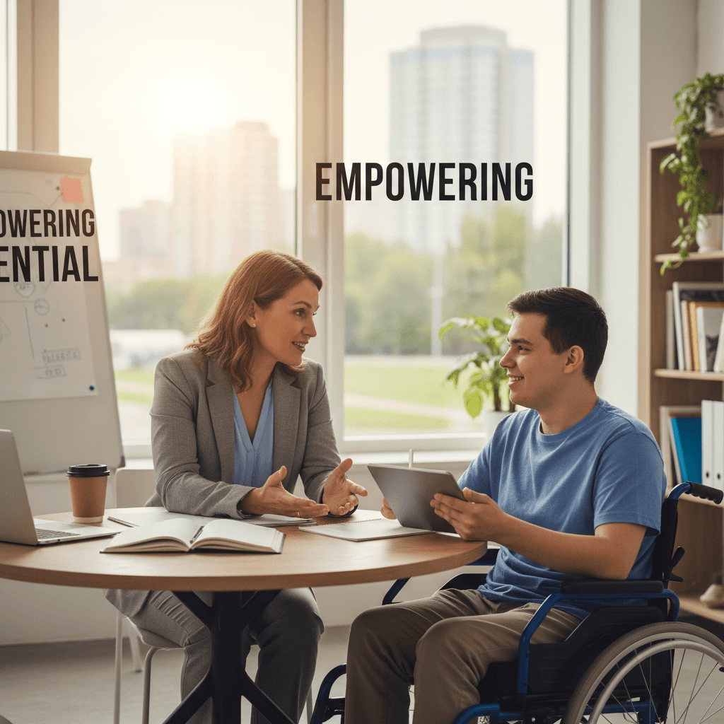 One-on-one self-advocacy coaching session